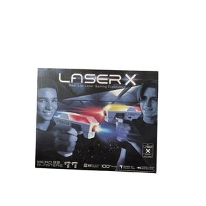 Laser X Micro B2 Blasters Set 2 Player Laser Tag Tested Working w/ Box direction